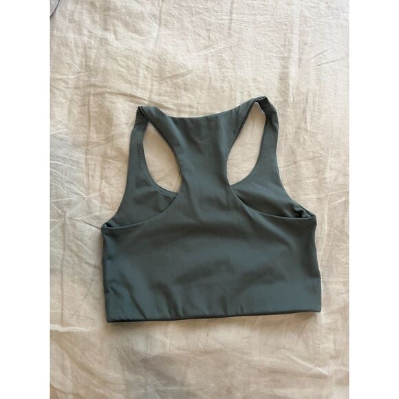 Girlfriend Collective Paloma Racerback Bra in Sage - sz small - Picture 2 of 3